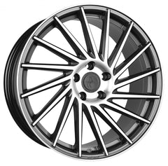 Keskin KT17 Hurricane palladium front polish Alufelge 8.5x19 Zoll ET45 LK 5x112 ML72.6