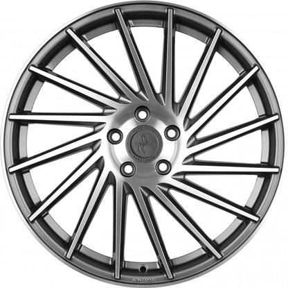 Keskin KT17 Hurricane palladium front polish Alufelge 8.5x19 Zoll ET45 LK 5x112 ML72.6 – Bild 2