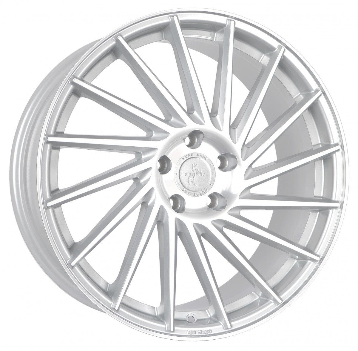 Keskin KT17 Hurricane silver front polish Alufelge 8.5x19 Zoll ET45 LK 5x112 ML72.6