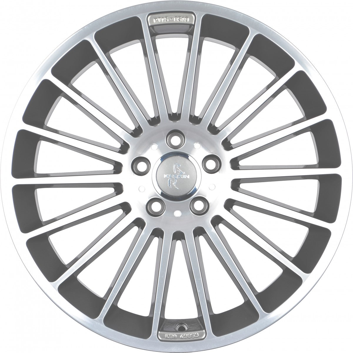 Keskin KT15 Speed palladium front polish Alufelge 8.5x19 Zoll ET45 LK 5x112 ML66.6 – Bild 2