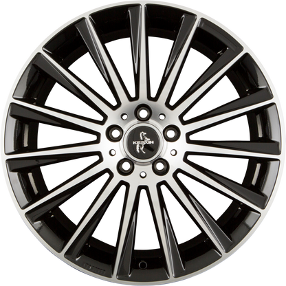 Keskin KT18 Turbo black front polish Alufelge 8x18 Zoll ET30 LK 5x112 ML72.6 – Bild 3