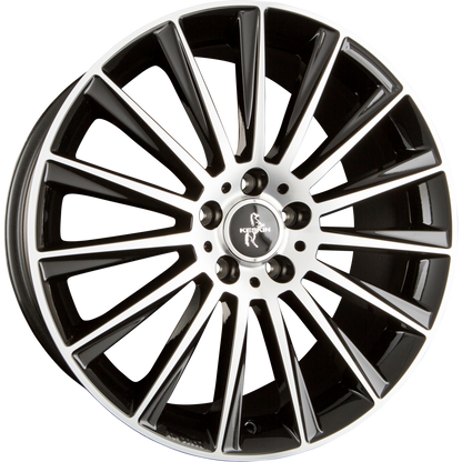 Keskin KT18 Turbo black front polish Alufelge 8x18 Zoll ET30 LK 5x112 ML72.6 – Bild 4