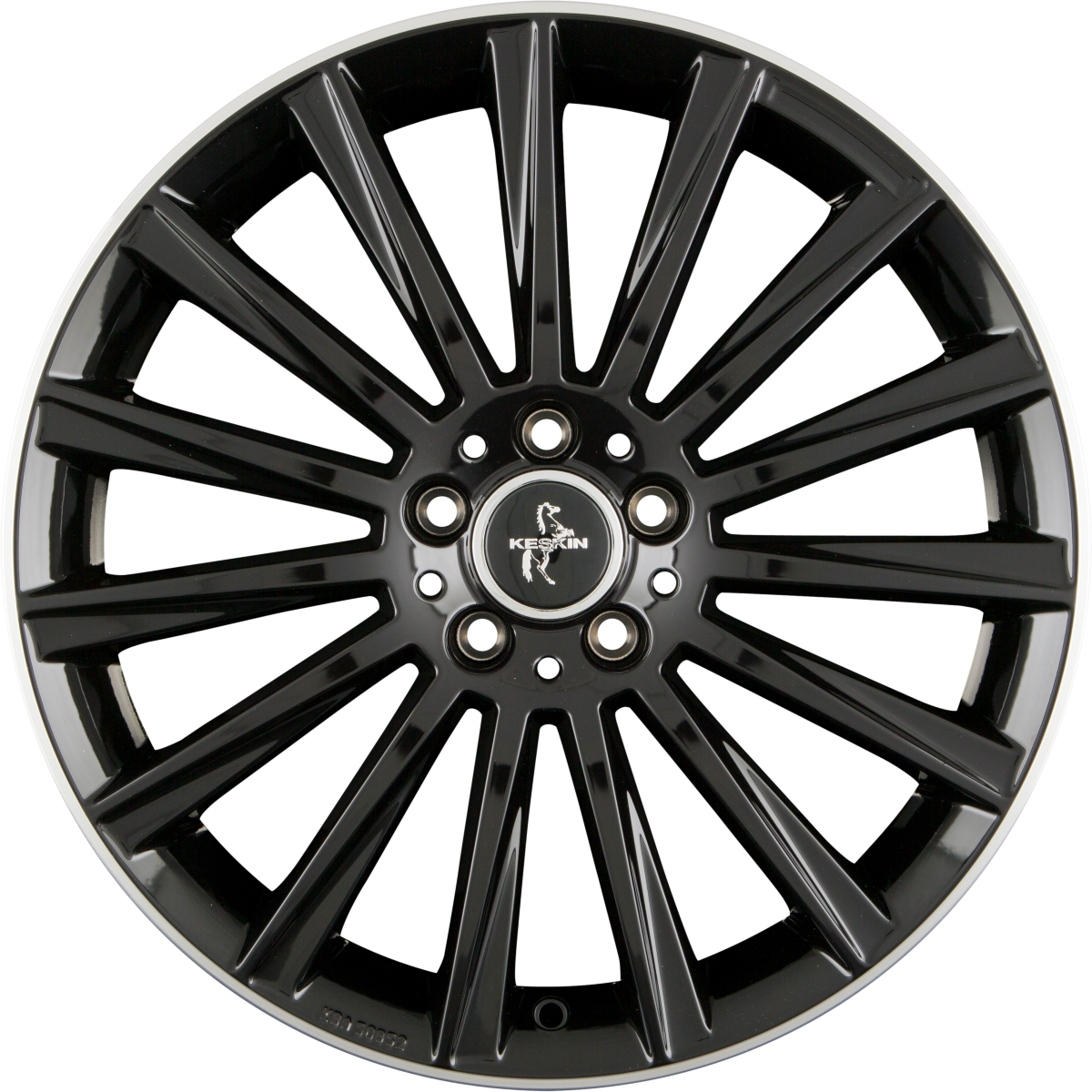Keskin KT18 Turbo black lip polish Alufelge 8.5x19 Zoll ET45 LK 5x112 ML72.6 – Bild 3