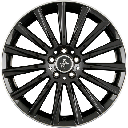 Keskin KT18 Turbo black lip polish Alufelge 8.5x19 Zoll ET45 LK 5x112 ML72.6 – Bild 3