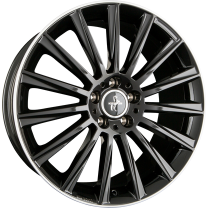 Keskin KT18 Turbo black lip polish Alufelge 8.5x19 Zoll ET45 LK 5x112 ML72.6 – Bild 4
