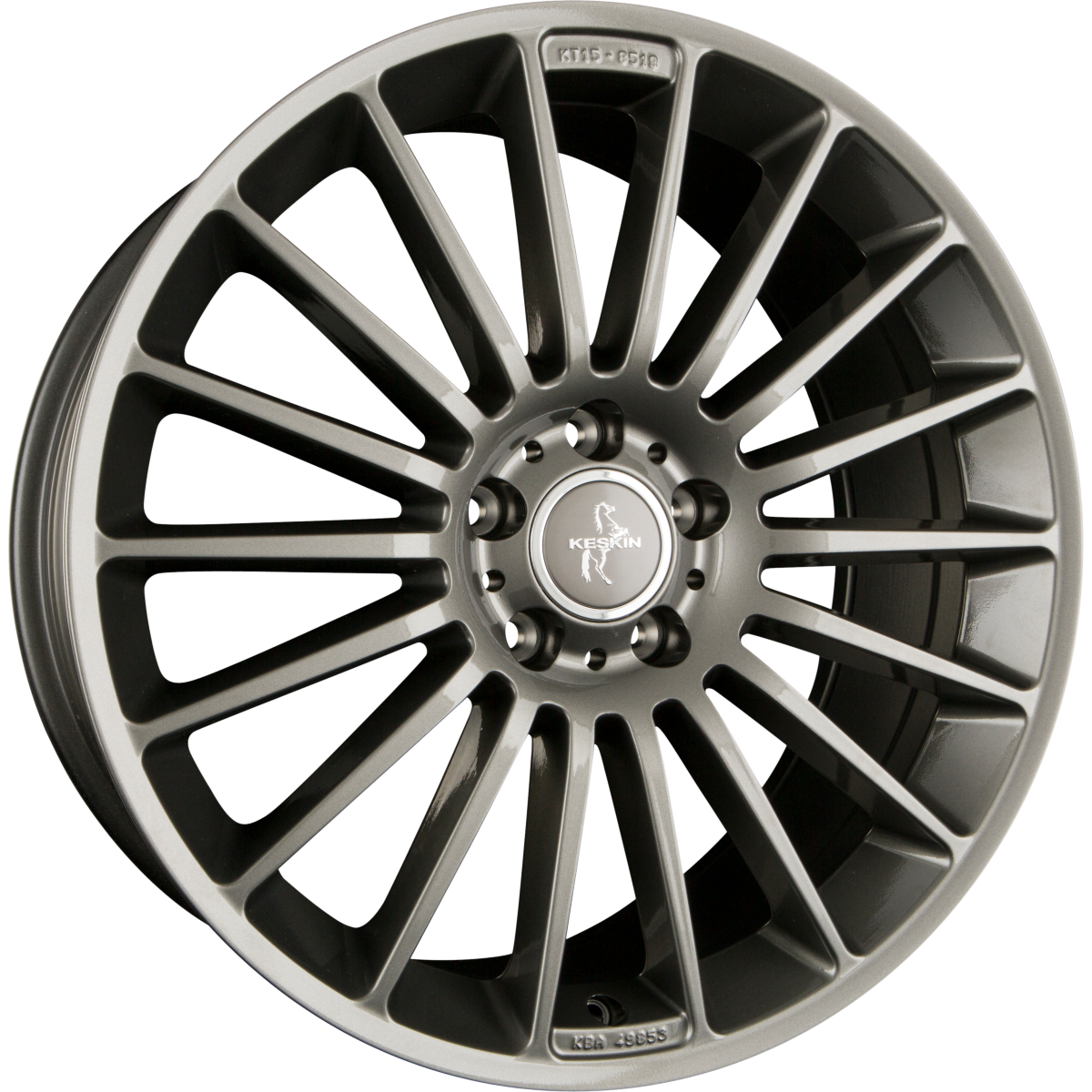 Keskin KT15 Speed Palladium Painted (PP) Alufelge 8x18 Zoll ET30 LK 5x112 ML66.6 – Bild 2