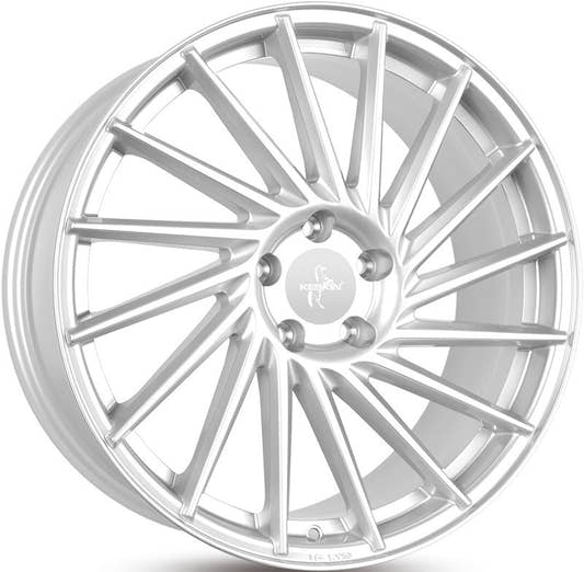 Keskin KT17 Hurricane crystal silver Alufelge 10x22 Zoll ET40 LK 5x120 ML72.6