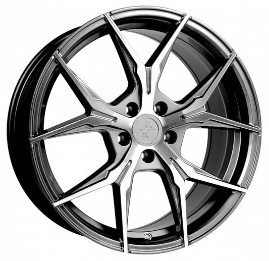 Keskin KT19 Angel palladium front polish Alufelge 8.5x19 Zoll ET30 LK 5x112 ML72.6