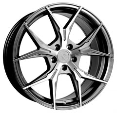 Keskin KT19 Angel palladium front polish Alufelge 8.5x19 Zoll ET45 LK 5x112 ML72.6