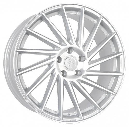 Keskin KT17 Hurricane silver front polish Alufelge 11x21 Zoll ET38 LK 5x120 ML74.1