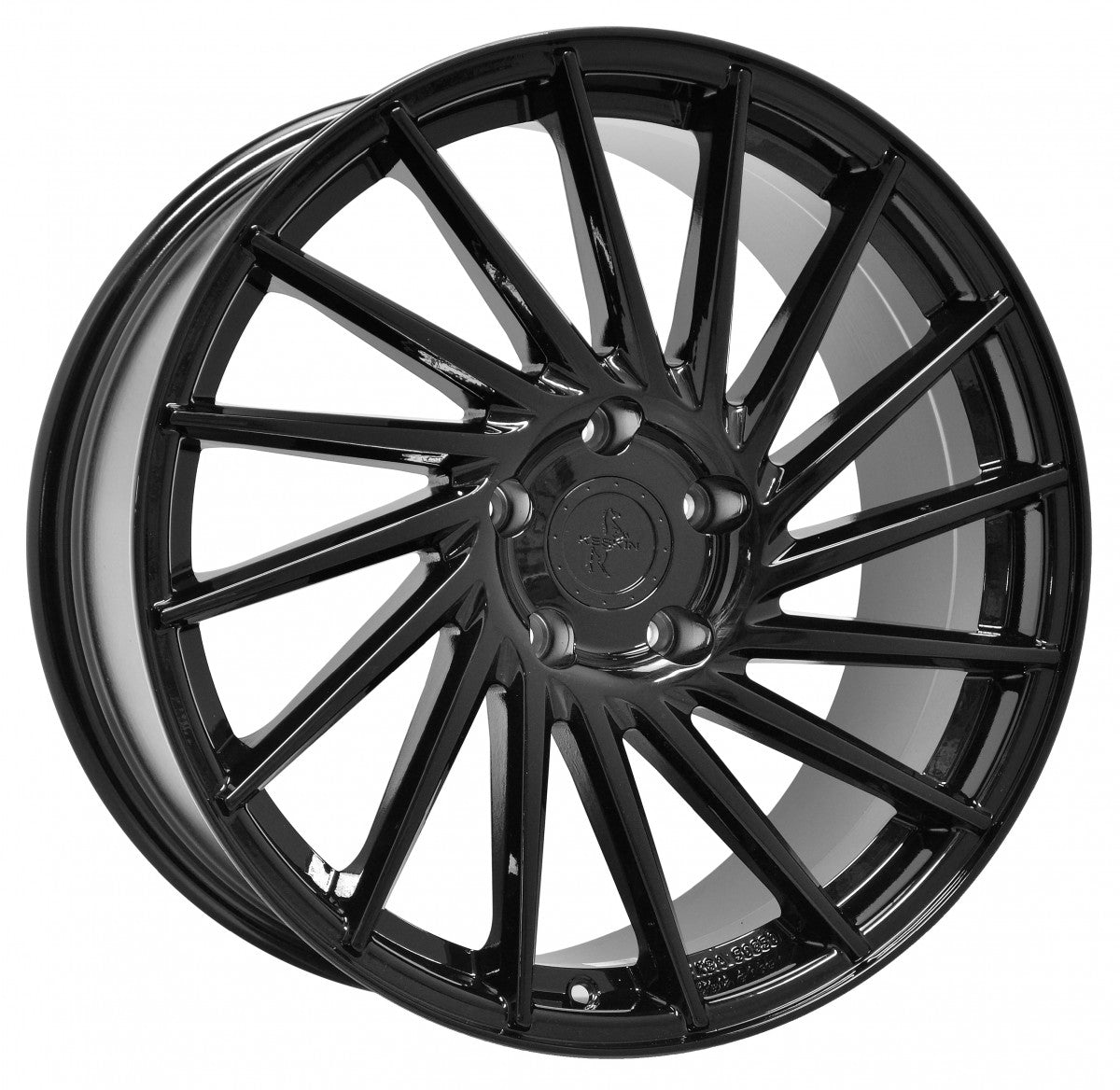 Keskin KT17 Hurricane black painted Alufelge 8x18 Zoll ET30 LK 5x112 ML72.6