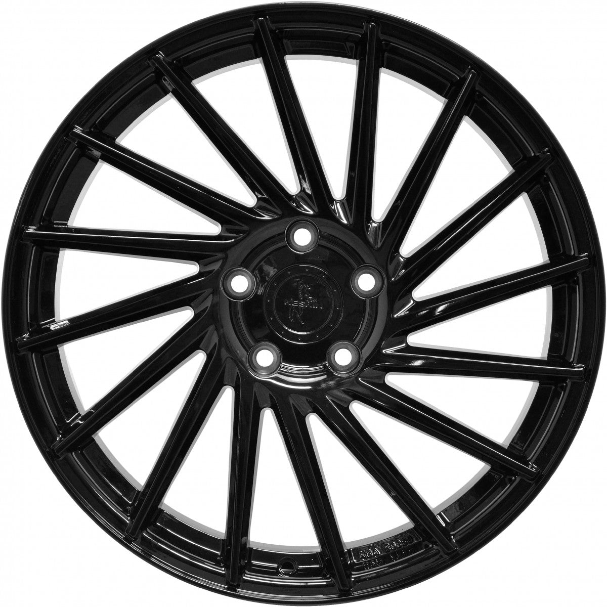 Keskin KT17 Hurricane black painted Alufelge 8x18 Zoll ET30 LK 5x112 ML72.6 – Bild 2