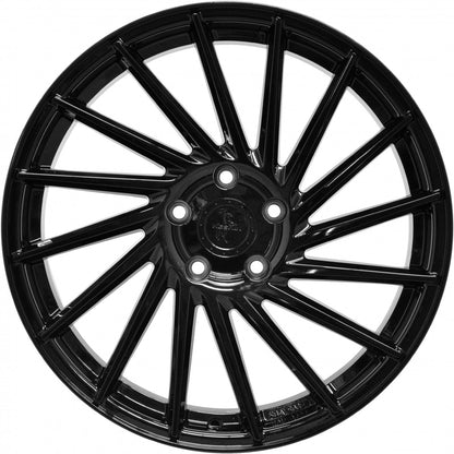 Keskin KT17 Hurricane black painted Alufelge 8x18 Zoll ET30 LK 5x112 ML72.6 – Bild 2