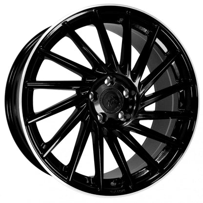 Keskin KT17 Hurricane black lip polish Alufelge 8.5x19 Zoll ET30 LK 5x112 ML72.6