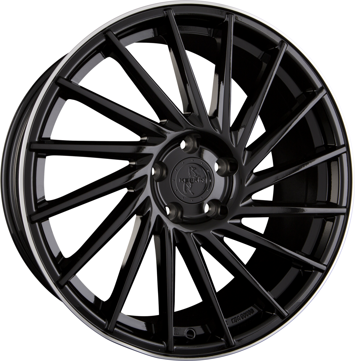 Keskin KT17 Hurricane black lip polish Alufelge 8.5x19 Zoll ET35 LK 5x120 ML72.6 – Bild 4