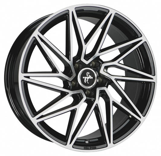 Keskin KT20 Future black front polish Alufelge 8.5x19 Zoll ET30 LK 5x100 ML57.1