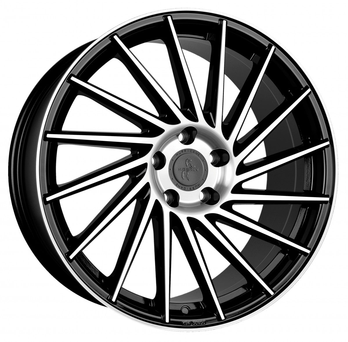 Keskin KT17 Hurricane black front polish Alufelge 8.5x19 Zoll ET45 LK 5x108 ML72.6