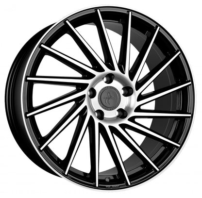 Keskin KT17 Hurricane black front polish Alufelge 8.5x19 Zoll ET45 LK 5x108 ML72.6