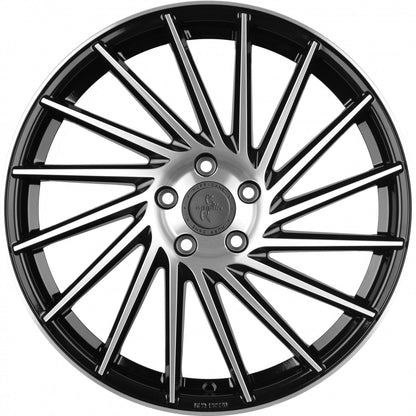 Keskin KT17 Hurricane black front polish Alufelge 8.5x19 Zoll ET45 LK 5x108 ML72.6 – Bild 2