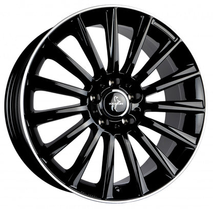 Keskin KT18 Turbo black lip polish Alufelge 8.5x20 Zoll ET30 LK 5x120 ML72.6