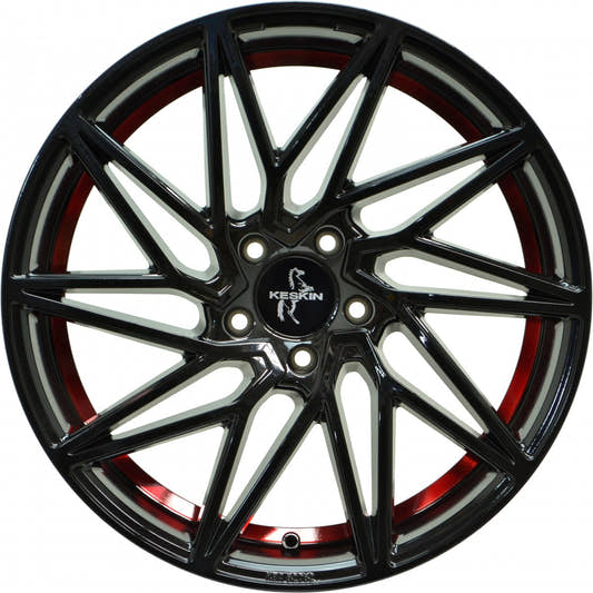 Keskin KT20 Future black painted red inside Alufelge 8.5x20 Zoll ET30 LK 5x112 ML72.6 – Bild 2