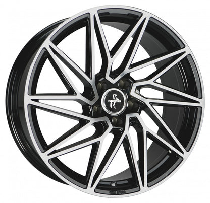 Keskin KT20 Future black front polish Alufelge 8.5x20 Zoll ET45 LK 5x112 ML72.6