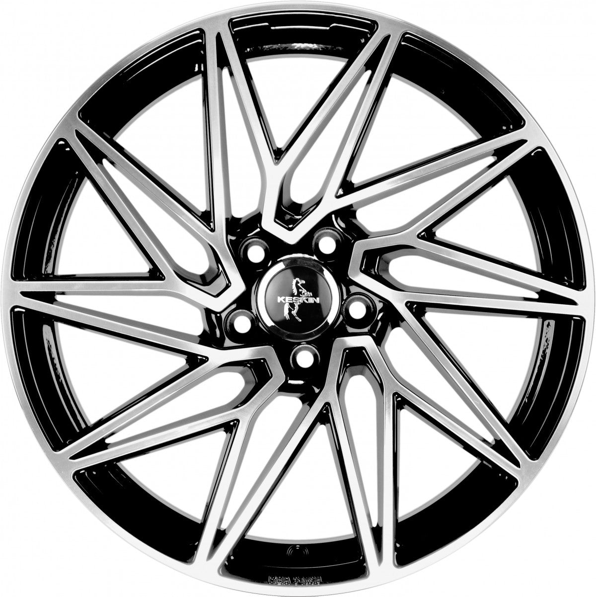 Keskin KT20 Future black front polish Alufelge 8.5x20 Zoll ET45 LK 5x112 ML72.6 – Bild 2