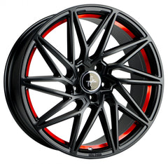 Keskin KT20 Future matt black red inside Alufelge 8.5x19 Zoll ET35 LK 5x120 ML72.6