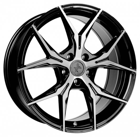 Keskin KT19 Angel black front polish Alufelge 8x18 Zoll ET30 LK 5x112 ML72.6