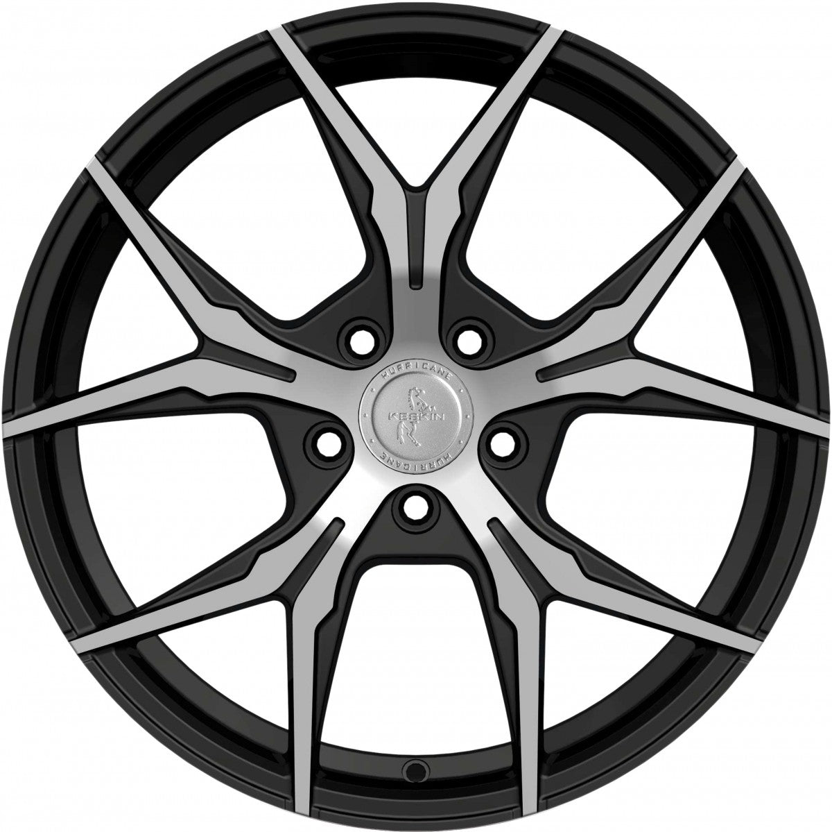 Keskin KT19 Angel black front polish Alufelge 8.5x19 Zoll ET40 LK 5x114.3 ML72.6 – Bild 2