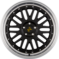 Keskin KT22 Retro Black Lip Polished (BLP) Alufelge 8.5x19 Zoll ET30 LK 5x100 ML57.1