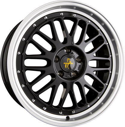Keskin KT22 Retro Black Lip Polished (BLP) Alufelge 8.5x19 Zoll ET30 LK 5x100 ML57.1 – Bild 2