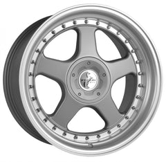 Keskin KT1 Klassik titan grey lip polish Alufelge 10x18 Zoll ET35 LK 5x112 ML72.6