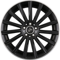 Keskin KT18 Turbo Matt Black Lip Polish (MBLP) Alufelge 8.5x20 Zoll ET42 LK 5x112 ML66.6