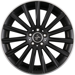 Keskin KT18 Turbo Matt Black Lip Polish (MBLP) Alufelge 8.5x20 Zoll ET42 LK 5x112 ML66.6
