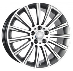 Keskin KT18 Turbo palladium front polish Alufelge 8.5x20 Zoll ET30 LK 5x112 ML66.6