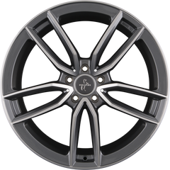 Keskin KT21 Elegant Palladium Front Polish (PFP) Alufelge 8.5x20 Zoll ET42 LK 5x112 ML66.6