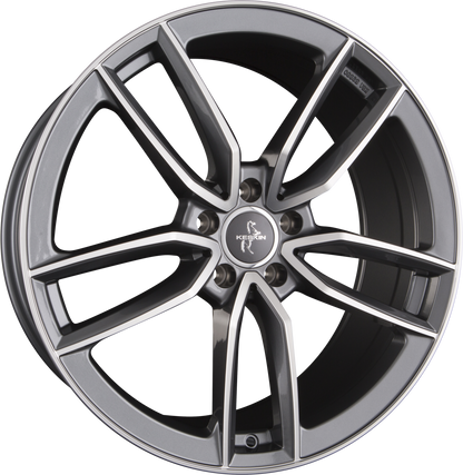 Keskin KT21 Elegant Palladium Front Polish (PFP) Alufelge 8.5x20 Zoll ET42 LK 5x112 ML66.6 – Bild 2