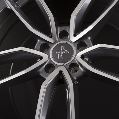 Keskin KT21 Elegant Palladium Front Polish (PFP) Alufelge 8.5x20 Zoll ET42 LK 5x112 ML66.6 – Bild 5