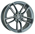 Keskin KT21 Elegant palladium front polish Alufelge 7.5x17 Zoll ET45 LK 5x112 ML66.6