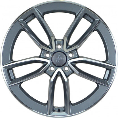 Keskin KT21 Elegant palladium front polish Alufelge 7.5x17 Zoll ET45 LK 5x112 ML66.6 – Bild 2