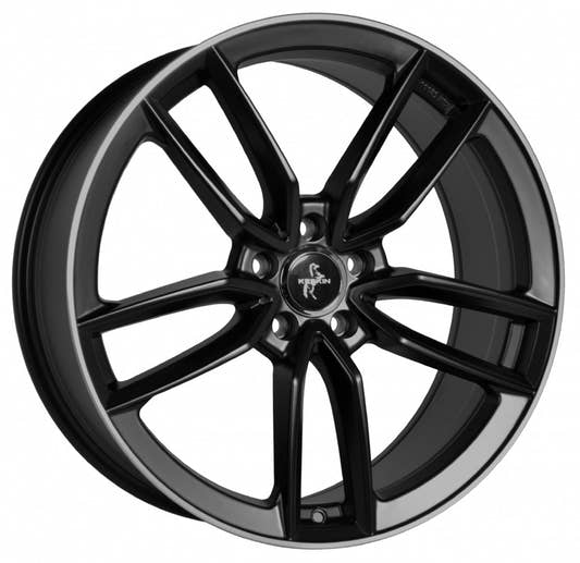 Keskin KT21 Elegant matt black lip polish Alufelge 7.5x17 Zoll ET30 LK 5x112 ML66.6