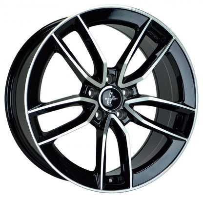 Keskin KT21 Elegant black front polish Alufelge 8.5x20 Zoll ET30 LK 5x112 ML66.6