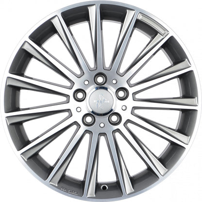 Keskin KT18 Turbo palladium front polish Alufelge 7x17 Zoll ET35 LK 5x120 ML72.6 – Bild 2
