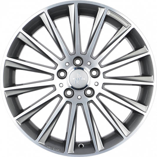 Keskin KT18 Turbo palladium front polish Alufelge 10x22 Zoll ET58 LK 5x130 ML84.1 – Bild 2