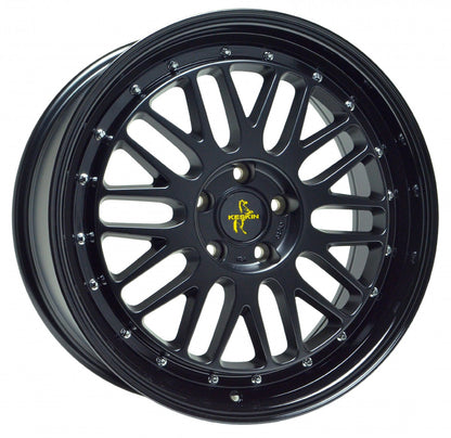 Keskin KT22 Retro matt black painted Alufelge 8x18 Zoll ET35 LK 5x120 ML72.6