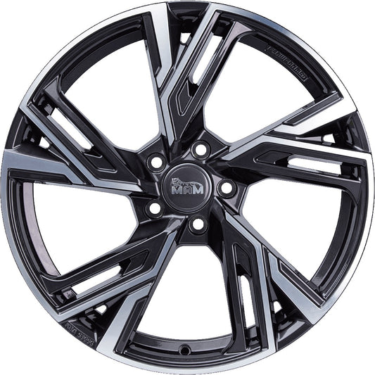 MAM RS5 paladium front polish Alufelge 8.5x20 Zoll ET35 LK 5x120 ML72.6 – Bild 2