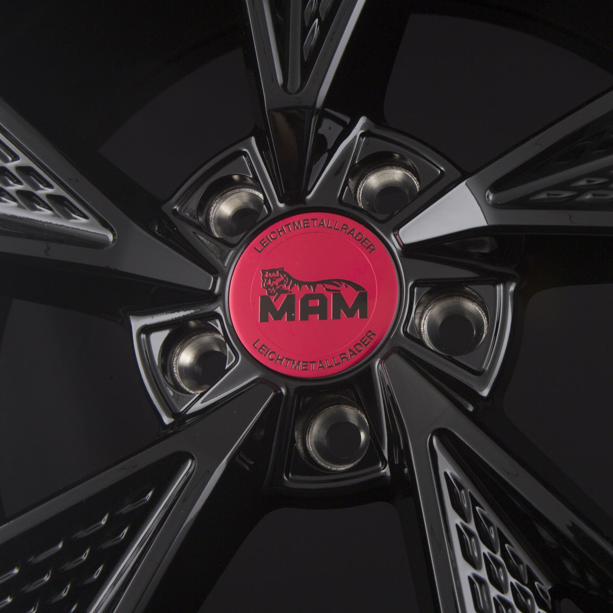 MAM RS6 black painted Alufelge 8x18 Zoll ET30 LK 5x112 ML66.6 – Bild 6