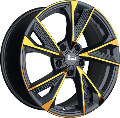 MAM RS6 matt black front copper Alufelge 8x18 Zoll ET30 LK 5x112 ML66.6
