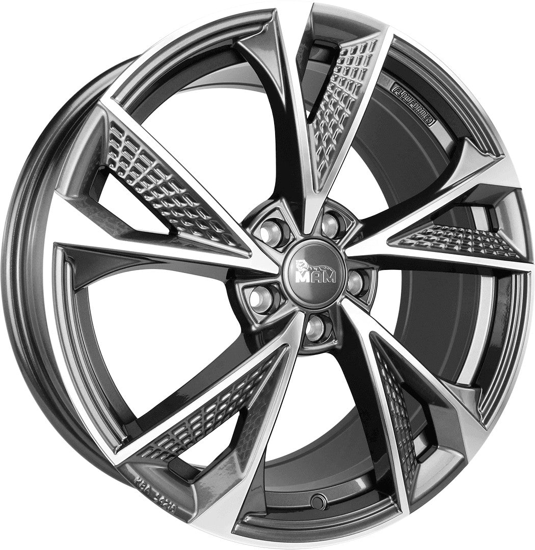 MAM RS6 paladium front polish Alufelge 8x18 Zoll ET38 LK 5x100 ML63.4